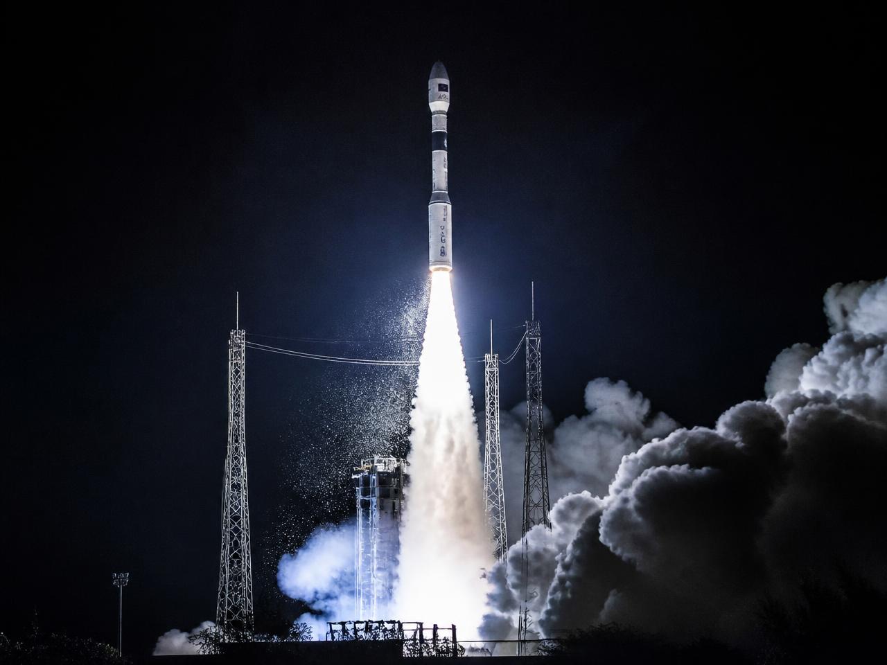 Night launch of a light launch vehicle